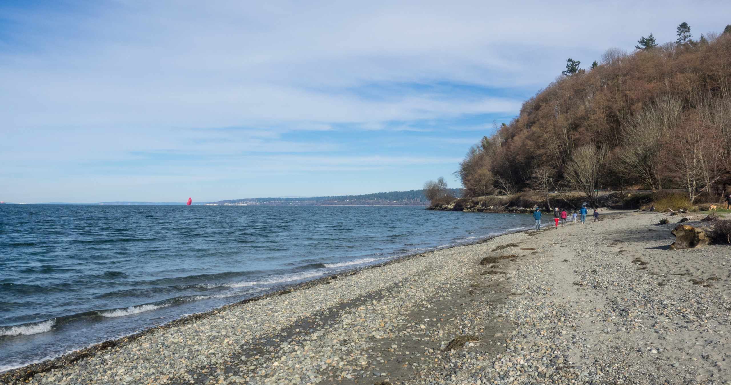 Beach at Golden Gardens Park in Seattle