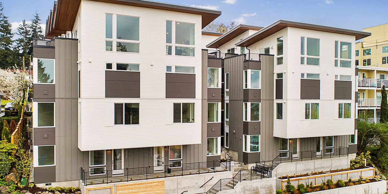 Isla Townhomes Modern Townhomes for Sale in West Seattle Isola